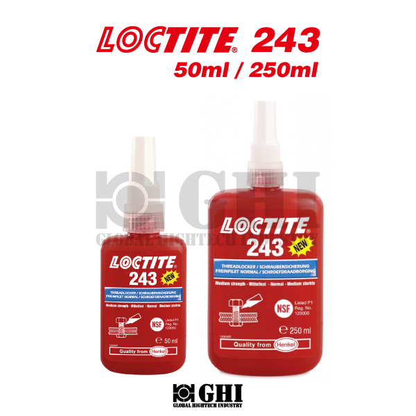LOCTITE 243 (나사고정제/중강도용) 50ml. 250ml