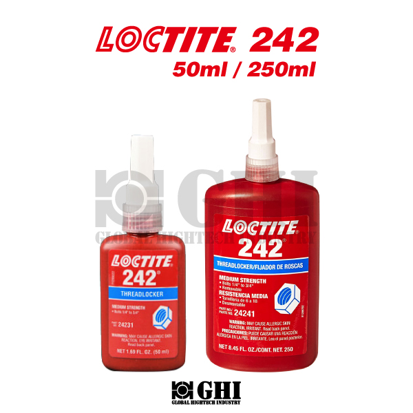 LOCTITE 242 (나사고정제/중강도/분해가능) 50ml. 250ml